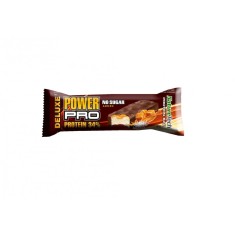 Baton energizat POWER PRO DELUXE 34% proteina, FARA ZAHAR CARAMEL SARAT 80g