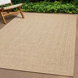 Covor ZIZUR aspect iuta, 240x340cm, pentru interior si exterior GartenMobel Dekor, vidaXL