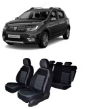 Cumpara ieftin Set Huse scaune dedicate Dacia Sandero Stepway (2013-2020) + husa pentru cotiera, Umbrella