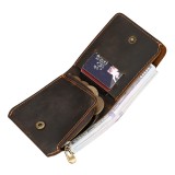 Portofel barbati minimalist, BUSY LDY&amp;GTM&reg; Buiak, piele naturala premium, slim, maro