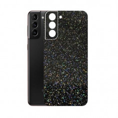 Set Folii Skin Acoperire 360 Compatibile cu Samsung Galaxy S21 (2 Buc) - ApcGsm Wraps Galactic Rainbow
