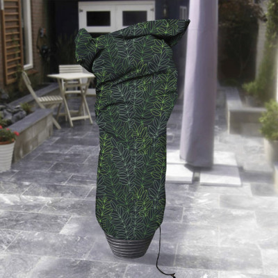 Capi Husă pentru plante, imprimeu negru și verde, mare, 150x250 cm, foto