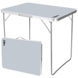 Masa de camping pliabila NEO TOOLS, tip valiza, aluminiu si MDF