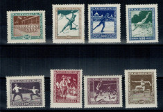 Ungaria 1925 - Sport, serie nestampilata cu sarniere foto