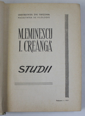 STUDII(M. EMINESCU+ I .CREANGA) - EUGEN TODORAN TIMISOARA 1965 foto