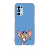 Husa compatibila cu Oppo A72, Viceversa, model Confused Tom, Silicon, TPU, Transparent, Carcasa