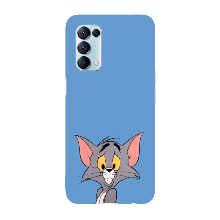Husa compatibila cu Oppo A72, Viceversa, model Confused Tom, Silicon, TPU