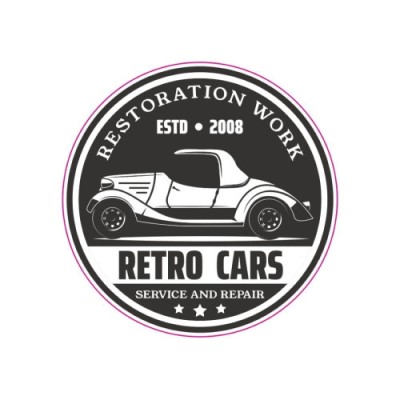 Abtibild &amp;quot;RETRO CARS&amp;quot; Cod: TAG 020 / T2 Automotive TrustedCars foto