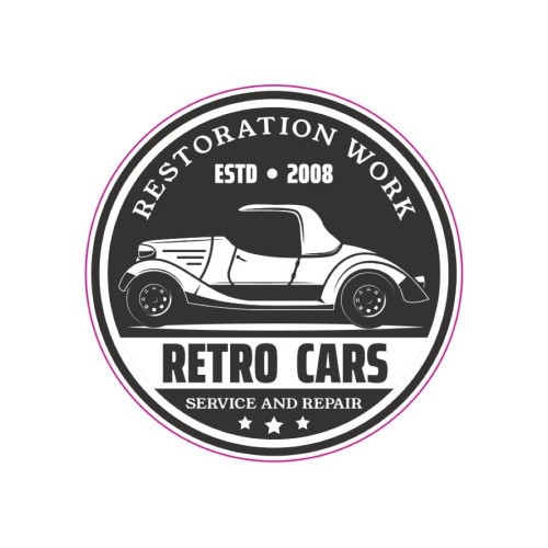 Abtibild &quot;RETRO CARS&quot; Cod: TAG 020 / T2 Automotive TrustedCars