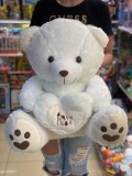 Urs cu buburuze pe inima alb 60 cm