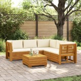 vidaXL Set de canapele de exterior 6 Bucată Maro Lemn Solid de Acacia 3403087