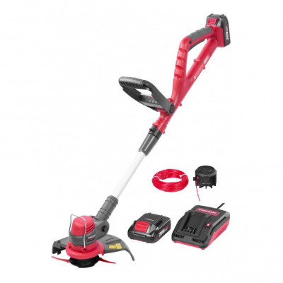 Motocoasa, trimmer, pentru tuns iarba, Worcraft, electric, cu acumulator, incarcator 20V Li-ion, maner telescopic, 24 cm foto