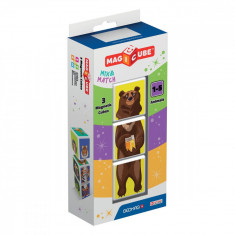 Joc de constructie magnetic Magic Cube, People Animals