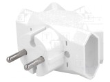 Conector Alimentare AC Spliter 2P 250V 6A Plat