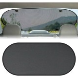 Parasolar Luneta Auto, 100 x 50 cm, culoare Neagra, prindere cu ventuze, AVEX