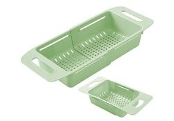 Scurgător pentru chiuvetă, extensibil 36.5-47 cm, plastic, verde