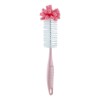 Perie Curatat Biberoane BabyJem, Multifunctionala, Roz. Compatibila biberoane gat larg/standard