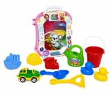 SET MICUL CALATOR RUCSAC PENTRU NISIP ROZ