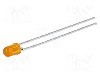 Dioda LED, 3mm, galbena, 2,2mcd, 10mA, 1,5...2,4V, BROADCOM (AVAGO) - HLMP-1401