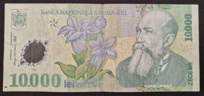 Bancnota 10000 lei Romania 2000 &amp;quot;Isarescu&amp;quot; foto