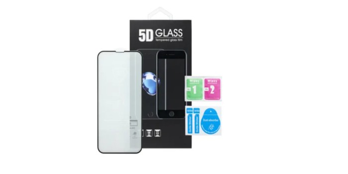 Folie sticla securizata pentru Apple Iphone 15, 5D, Full Glue, Negru