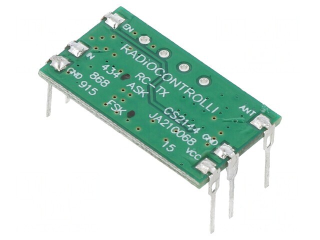 RF Emitter FM FSK 433.92MHz 2.2-3.6V 10dBm THT 21mA