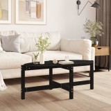 Gossi masuta de cafea, negru, 118x63x45 cm, lemn masiv de pin
