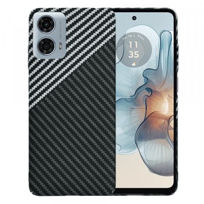 Husa pentru Motorola Moto G24 Power, Techsuit, Carbonite FiberShell, Neagra Gri foto