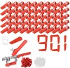 Set nivelare gresie si faianta 901 piese , 700 clipsuri, 200 pene, 1 cleste de montaj Montaj rapid si precis pe perete si podea