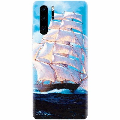 Husa silicon pentru Huawei P30 Pro, Attractive Art Of Ships foto