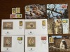 Bhutan - maimute - serie 4 timbre MNH, 4 FDC, 4 maxime, fauna wwf
