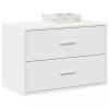 VidaXL Dulap cu 2 sertare alb 60x31x40 cm lemn prelucrat 858821