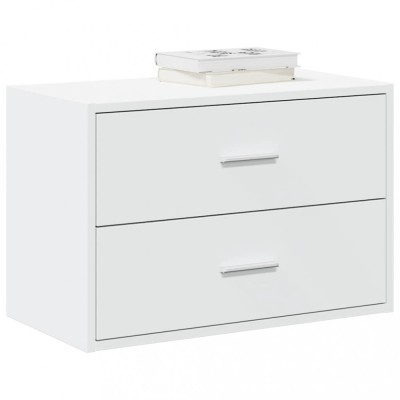 vidaXL Dulap cu 2 sertare alb 60x31x40 cm lemn prelucrat 858821 foto