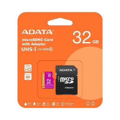 Memorie card uSDHC32GB U1+adaptor SD A-Data foto
