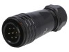 Mufă SA20 tată 7 pini IP67 10A 500V cablu 8-12mm