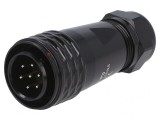 Mufă SA20 tată 7 pini IP67 10A 500V cablu 8-12mm