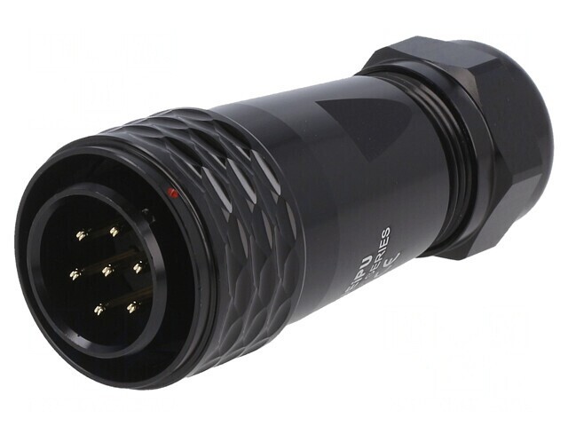 Mufă SA20 tată 7 pini IP67 10A 500V cablu 8-12mm