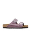 Birkenstock papuci de piele Arizona femei, culoarea violet, 1025490