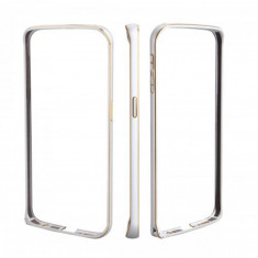 Husa Bumper Metal Samsung S6 Edge+ G928 Silver&Gold