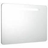 Cumpara ieftin Dulap de baie cu oglinda si LED, 80 x 9,5 x 55 cm