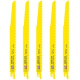 Wilpu 3030/225 - Set panze fierastrau sabie HCS/CV 225 mm 3 dinti/inch dantura standard 5 bucati