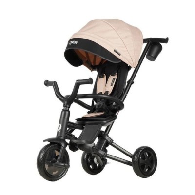 Tricicleta ultrapliabila Qplay Nova Niello Bej FitLine Training foto