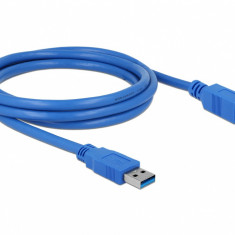 Cablu USB 3.0 tip A la tip B 2m T-T albastru, Delock 82434