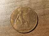 C50 - Moneda foarte veche - Anglia - one penny - 1914