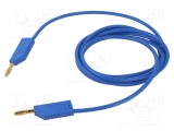 Cablu de măsurare Hirschmann T&amp;M 60V DC 30V AC 32A 2m albastru
