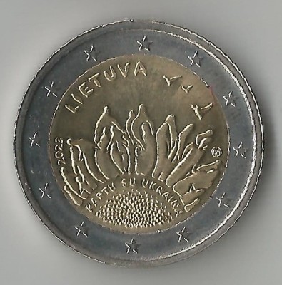 Lituania, 2 euro comemorativ, 2023, UNC foto