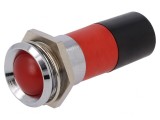 Lampă de control LED roșie 230V &Oslash;22,2mm IP67