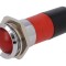 Lampă de control LED roșie 230V &Oslash;22,2mm IP67
