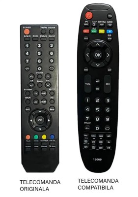 Telecomanda compatibila TV Axen AX022LS-T2 cod ER 1496 /MFY 1486 (23-1) foto
