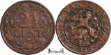1948, 2&frac12; cents - Wilhelmina - Cura&ccedil;ao, Europa